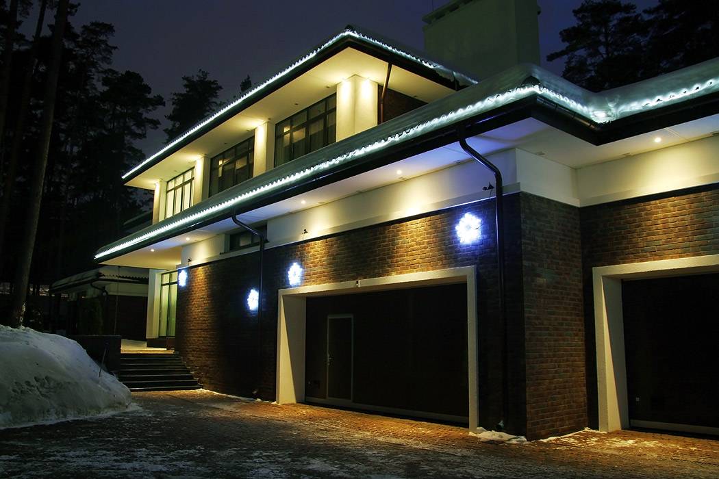 4 вида освещения фасадов зданий и частного дома - нормы, ошибки и правила выбора светильников