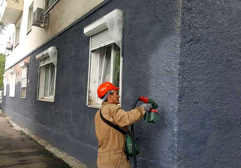 Водоэмульсионная фасадная краска: особенности использования | mastera-fasada.ru | все про отделку фасада дома