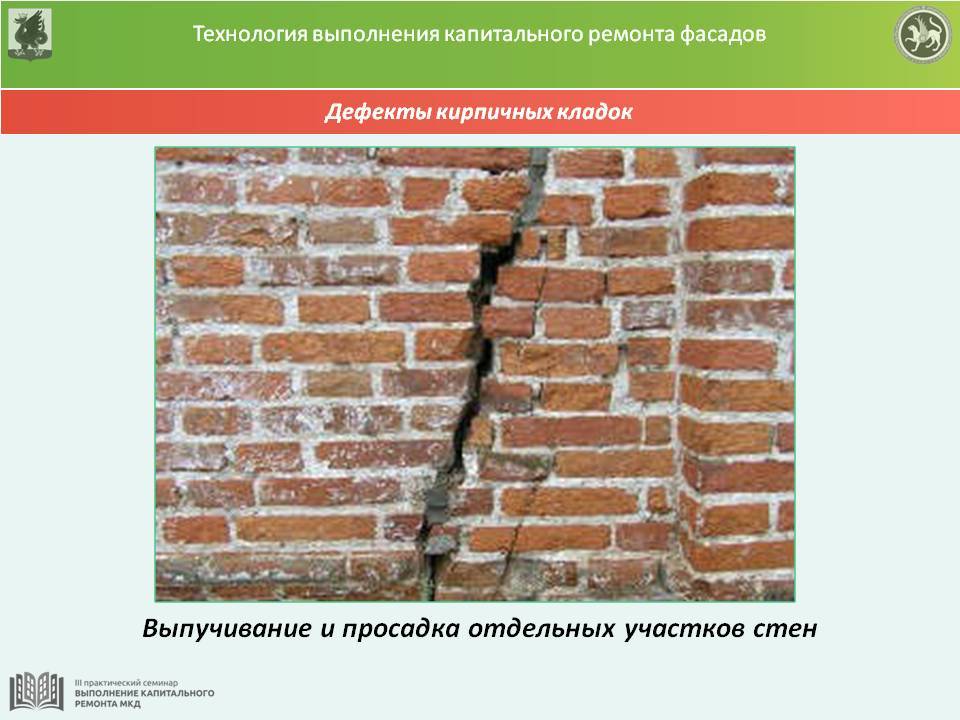 Дефекты фасада зданий и сооружений: виды и способы устранения нарушений
