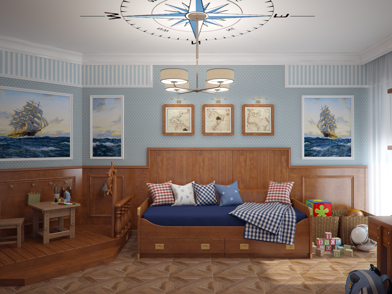 Морской стиль в интерьере: особенности реализации, выбор цветовой гаммы и мебели
