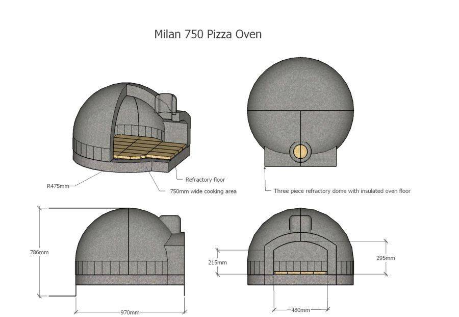 Печь помпейская для пиццы своими руками: чертежи, особенности конструкции, кладка :: syl.ru