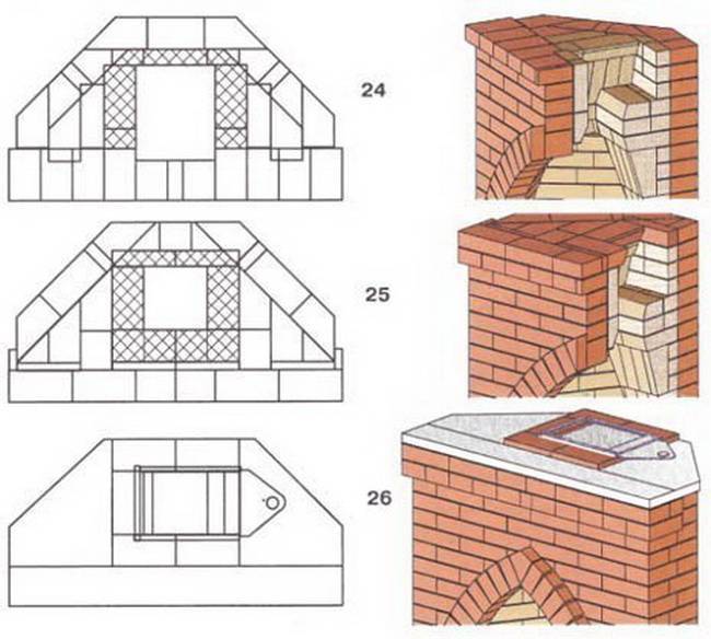 Угловой камин чертежи и порядовка - 92 фото