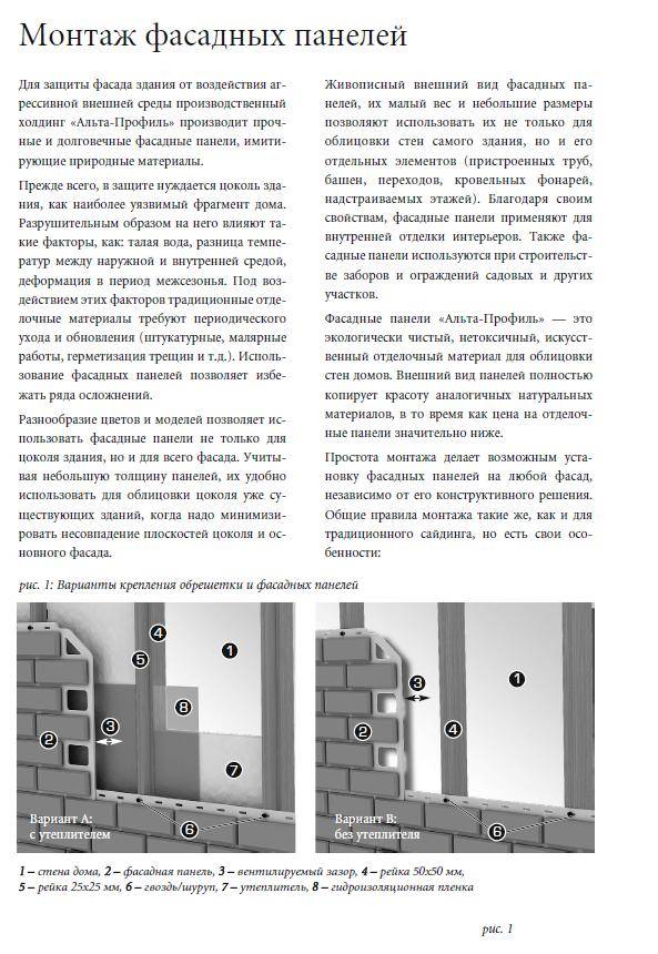 Монтаж фасадных панелей своими руками: инструкция по установке  | дневники ремонта obustroeno.club