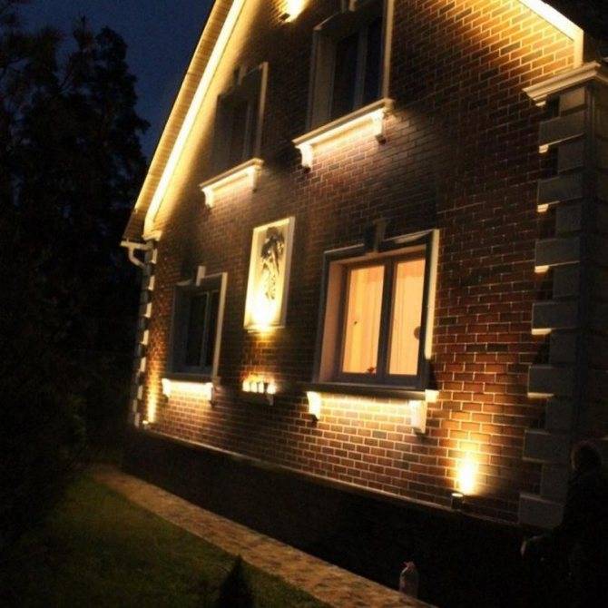 Установка наружного освещения: фасадное и ландшафтное освещение, фото и видео по установке наружных светильников