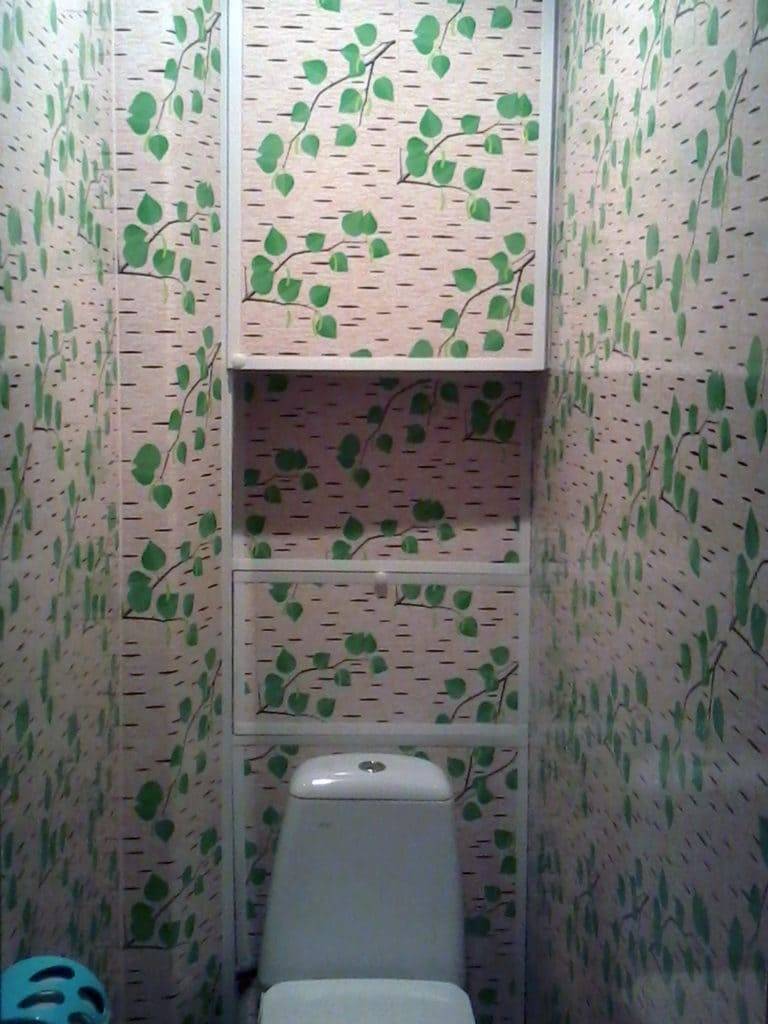 Отделка туалета пластиковыми панелями: фото дизайна интерьера / zonavannoi.ru
