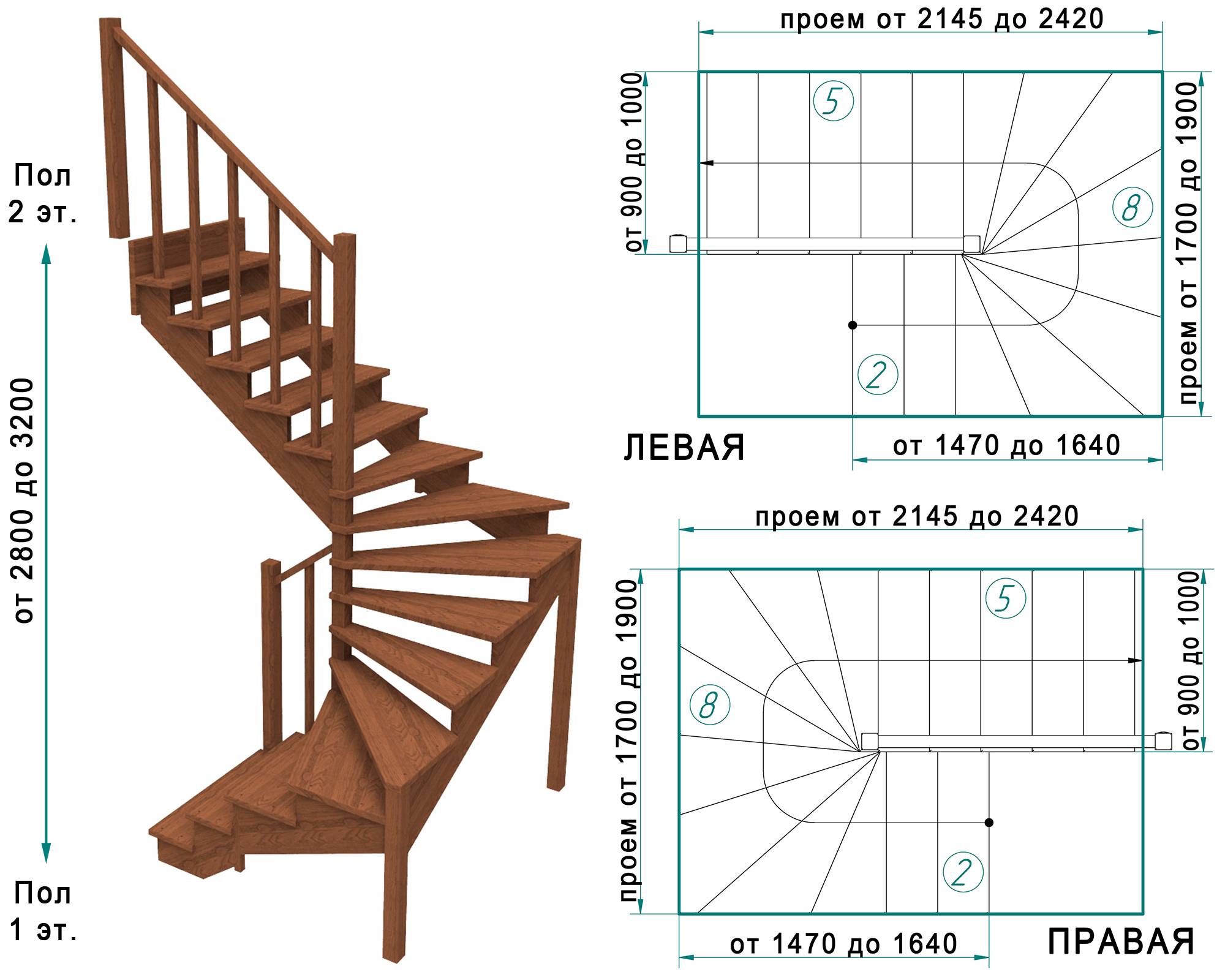 Расчет лестницы на второй этаж с помощью специальной программы калькулятор онлайн