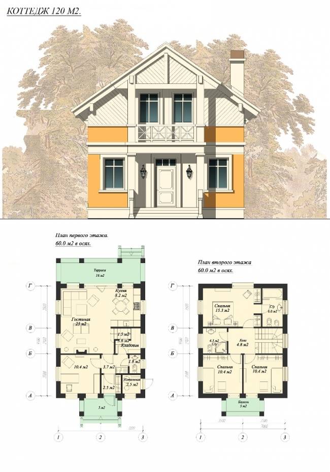 Как правильно сделать чертеж фасада частного дома?
