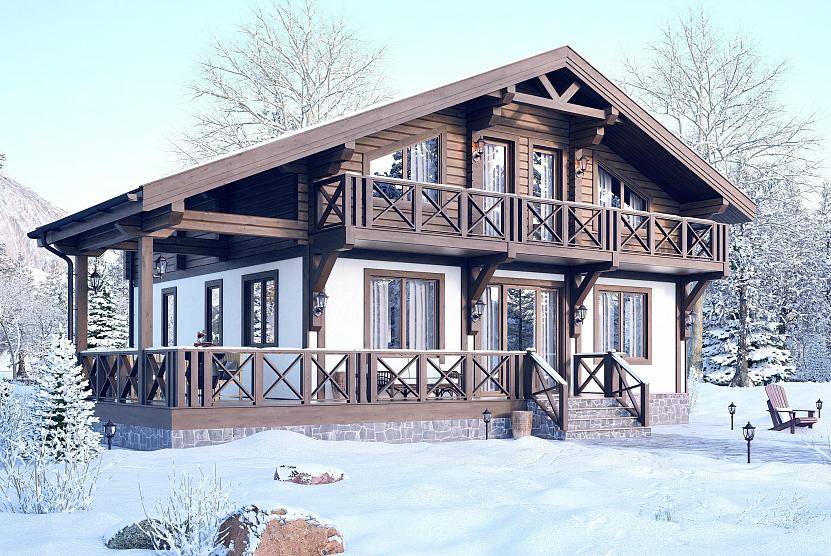 Дома и коттеджи в альпийском стиле шале. особенности и проекты