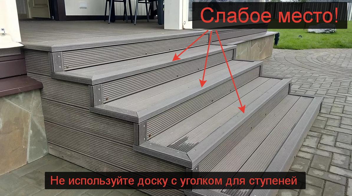 Ступени из дпк чертеж