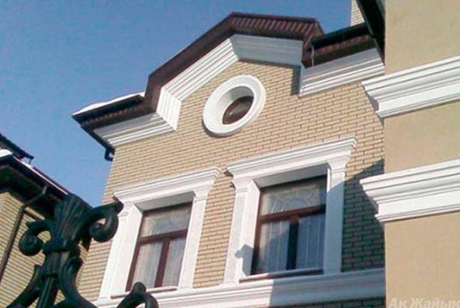 Фасадный декор из пенопласта с покрытием, лепнина из пенополистирола