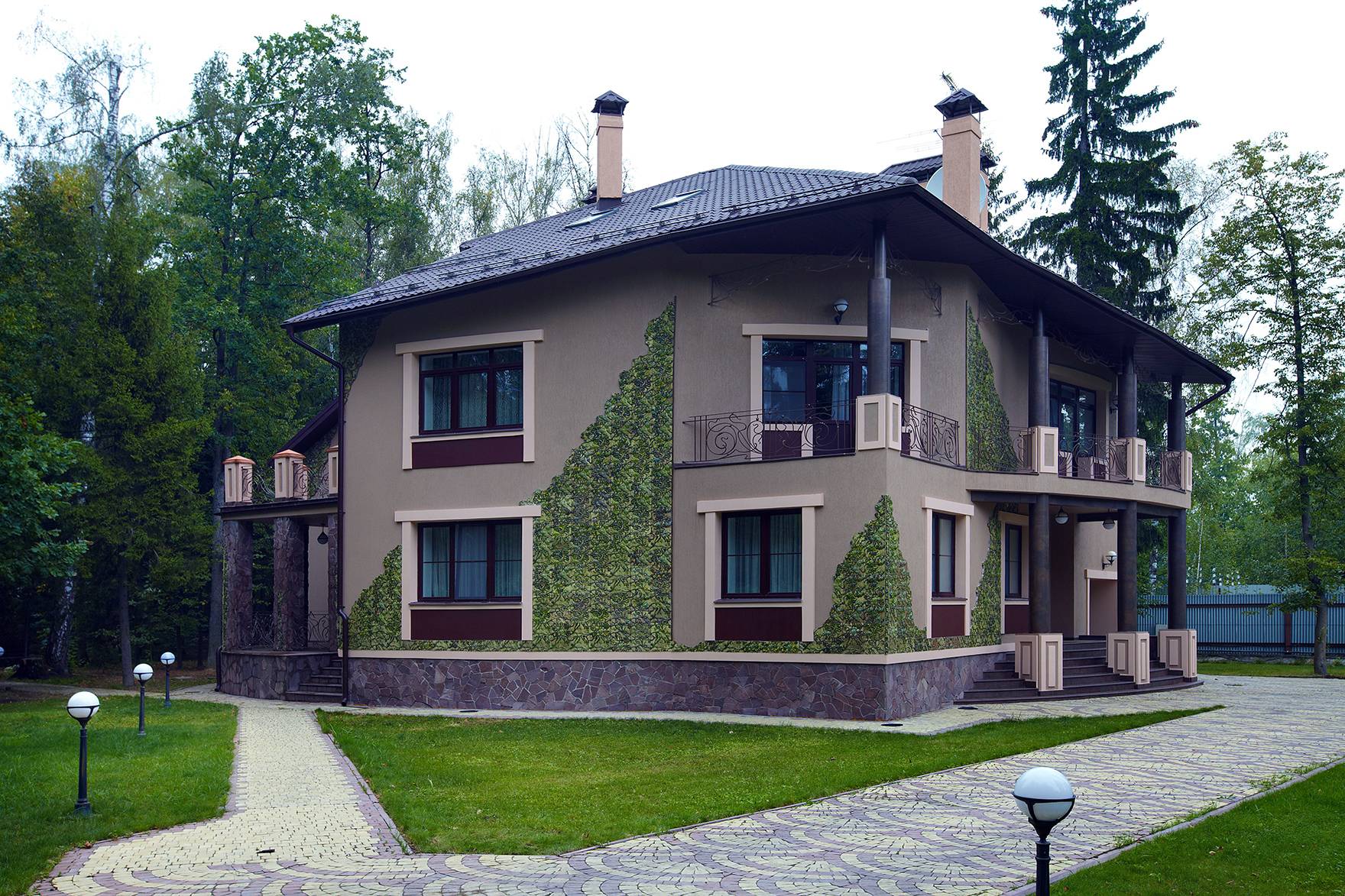 Фасады домов: 141 вариант оформление фасада дома