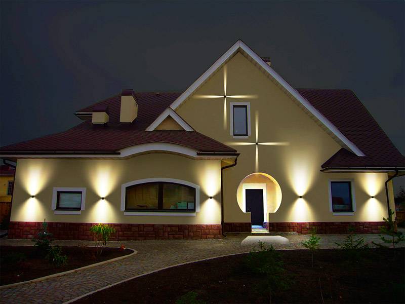 Фасадные светильники: как использовать для подсветки дома?