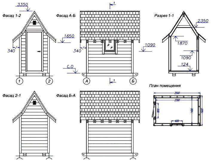Туалет на даче своими руками: чертежи и размеры, как построить, фото
