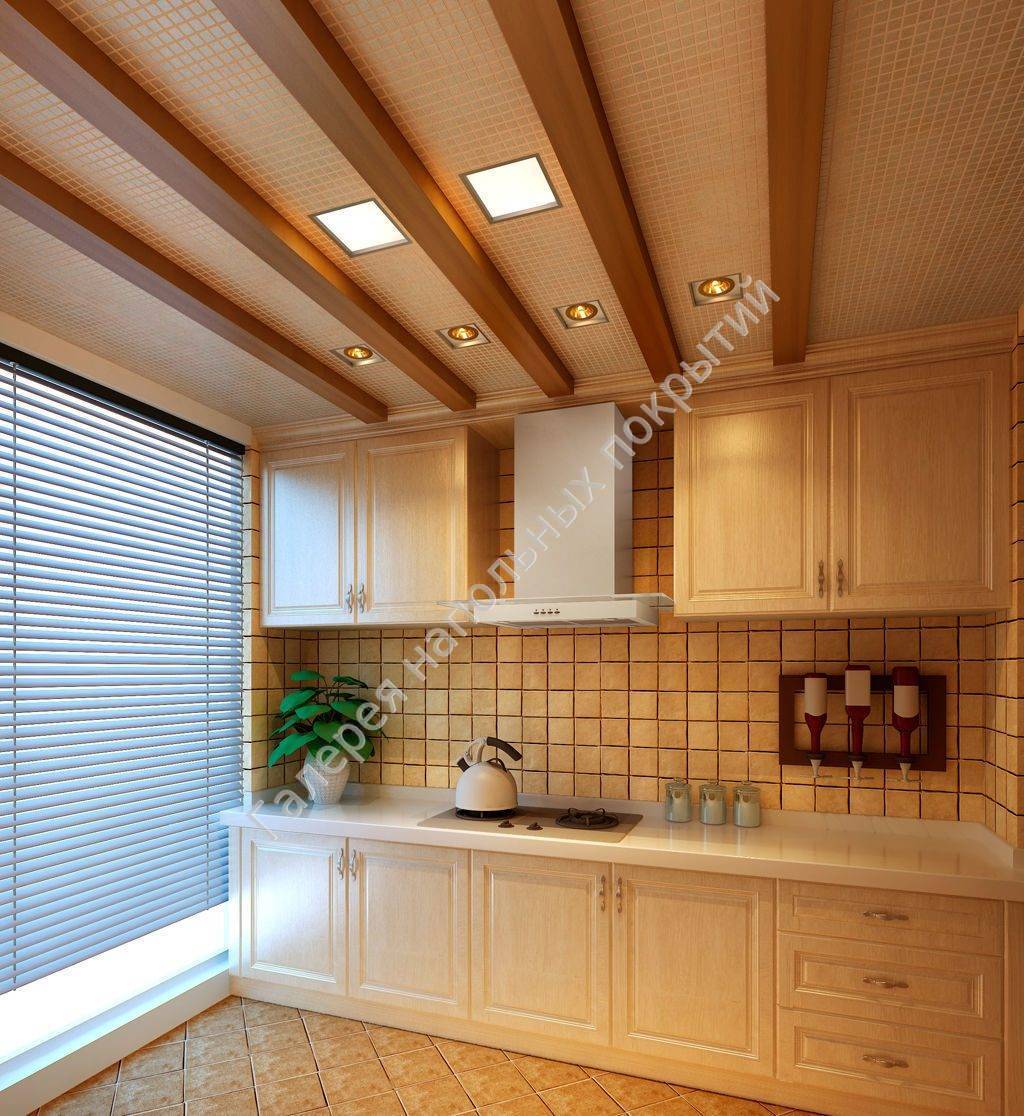 Пластиковый потолок на кухне: видео-инструкция по монтажу потолочного покрытия своими руками, фото