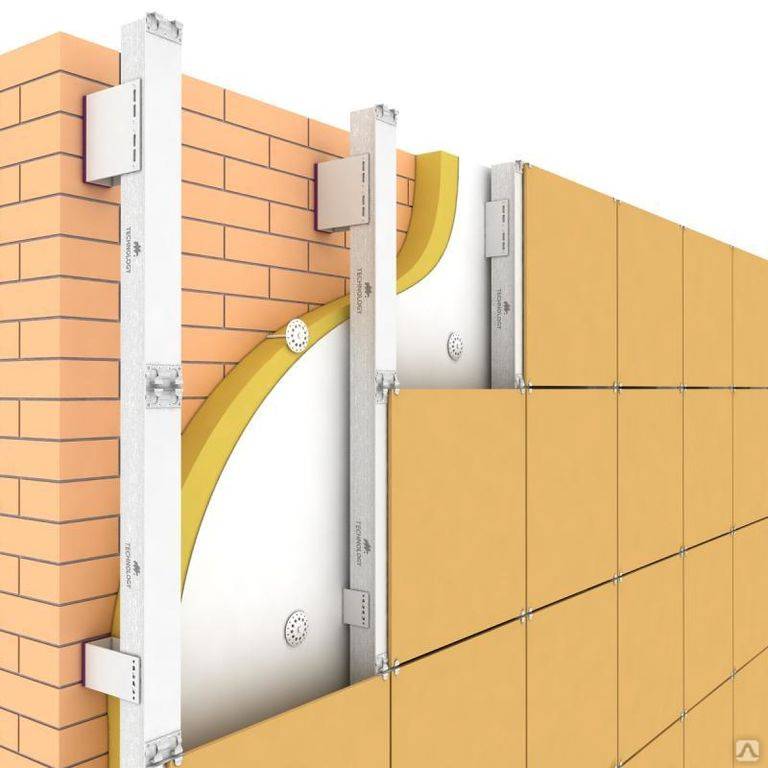 Вентилируемый фасад из керамогранита: преимущества и монтаж
