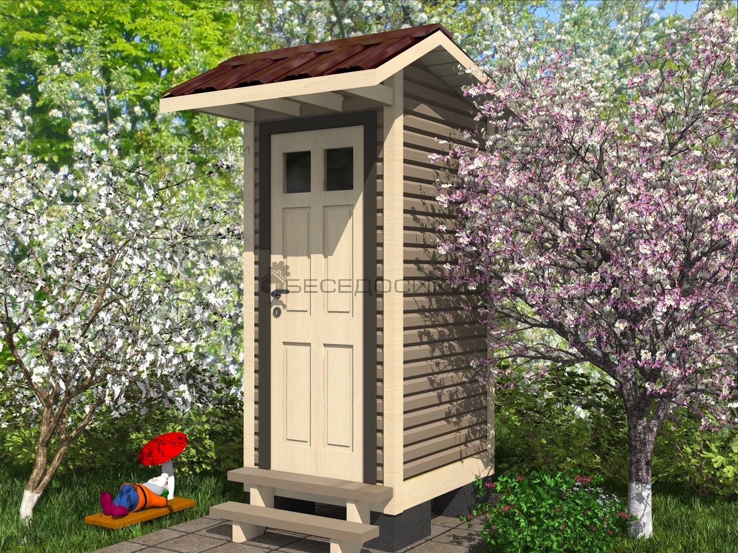 Как построить туалет на даче: чертежи, размеры. подробные схемы туалета шалаш и скворечник