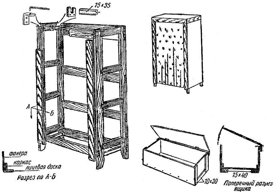 Как сделать шкаф на балконе своими руками - инструкция с иллюстрациями