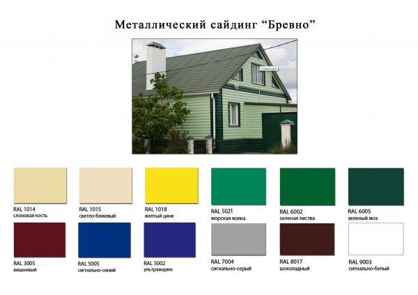 Цветовая гамма сайдинга — образцы обшитых домов в разных цветах
