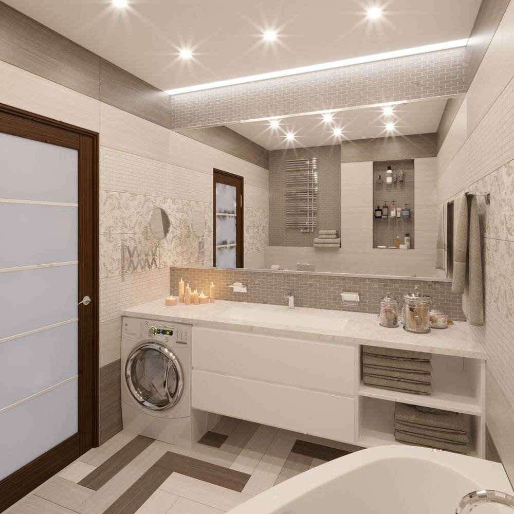 Дизайн ванной комнаты совмещенной с туалетом: правильный интерьер маленького санузла, планировка небольшой в хрущевке в квартире