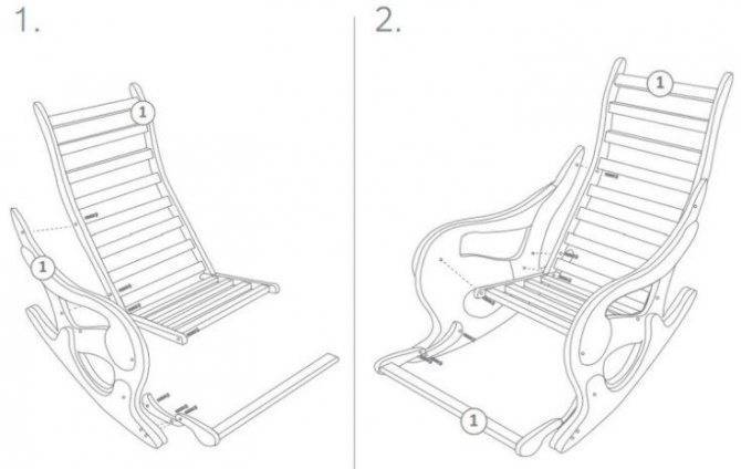 Идеи по изготовлению кресла-качалки для дачи своими руками