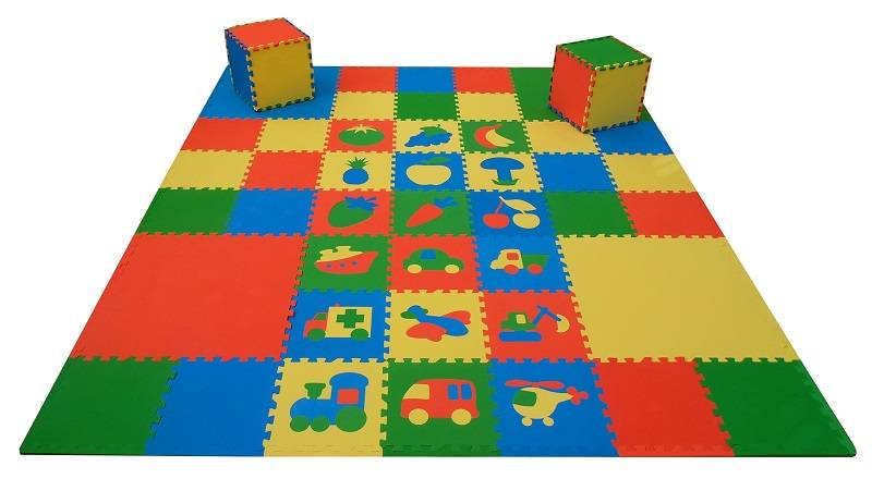 Мягкий пол для детских комнат: разные покрытия в интерьере (30 фото)