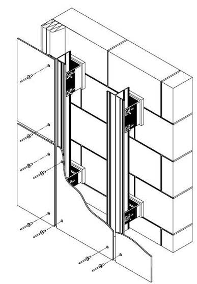 Монтаж вентилируемых фасадов: инструкция технологии