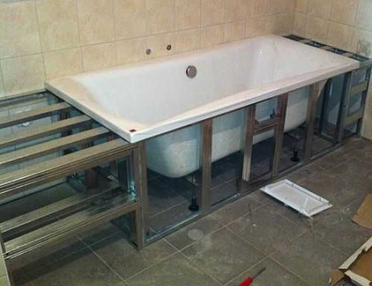 Как сделать экран под ванну - способы изготовления экрана для ванны - vannayasvoimirukami.ru