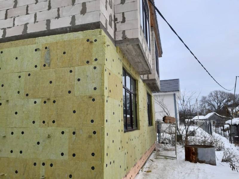 Утепление стен, вентилируемый фасад: устройство теплоизоляция, плотность и толщина минеральной (базальтовой) ваты для вентфасада