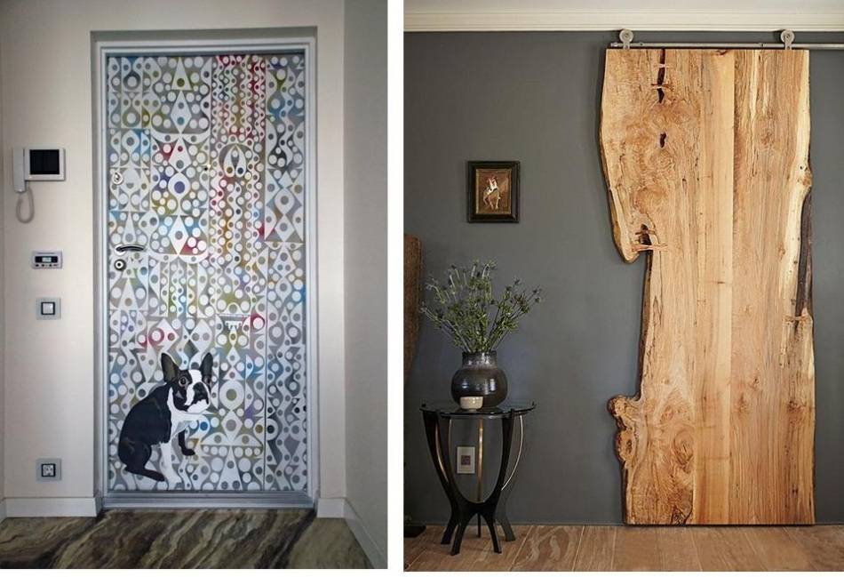 Как декорировать старую дверь своими руками: фото и идеи украшений