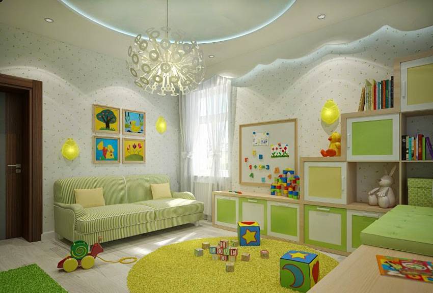 Освещение в детской комнате — как правильно распределить свет
