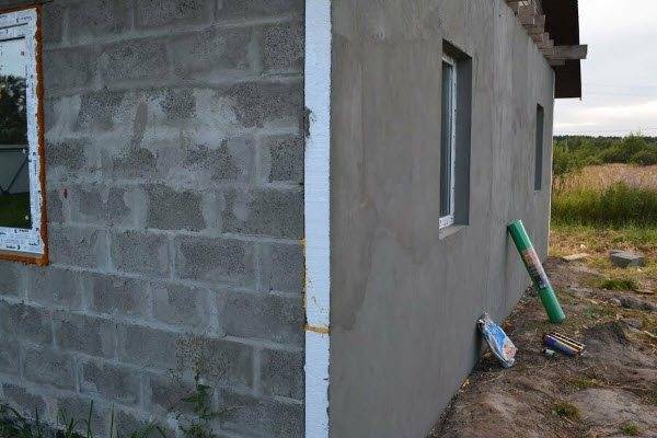 Штукатурка стен из газобетона снаружи - штукатурим фасад дома