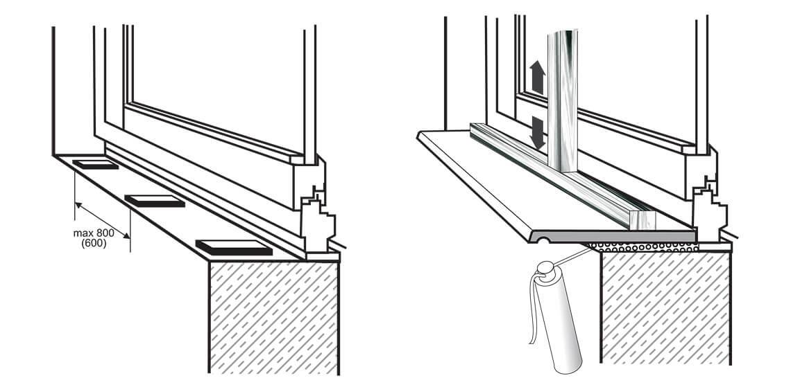 Пластиковый подоконник своими руками: особенности изделия, подготовка к установке возле пвх окна, тонкости монтажа и как отбелить в домашних условиях?