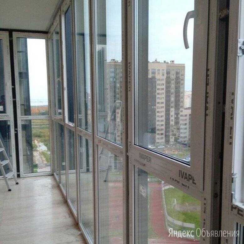 Остекление балконов алюминием
