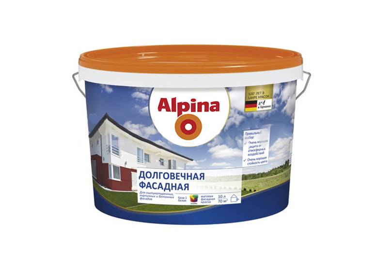 Фасадная краска «альпина» — достоинства и недостатки, расчет расхода и нюансы отделки фасада