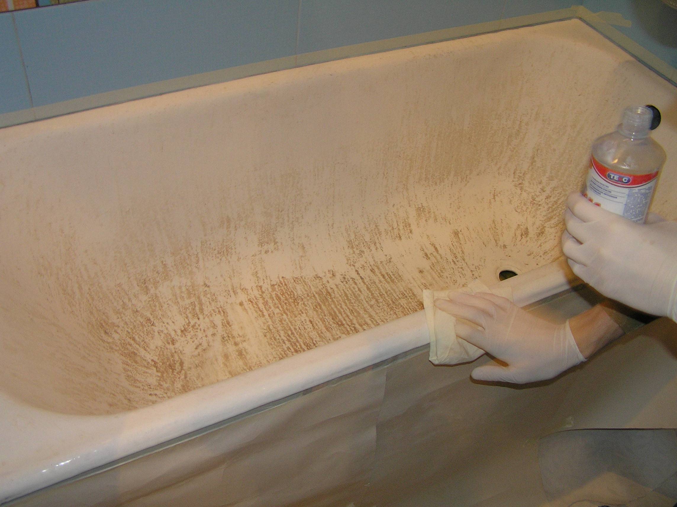 Покраска ванны акрилом: красим ванну своими руками с фото инструкцией