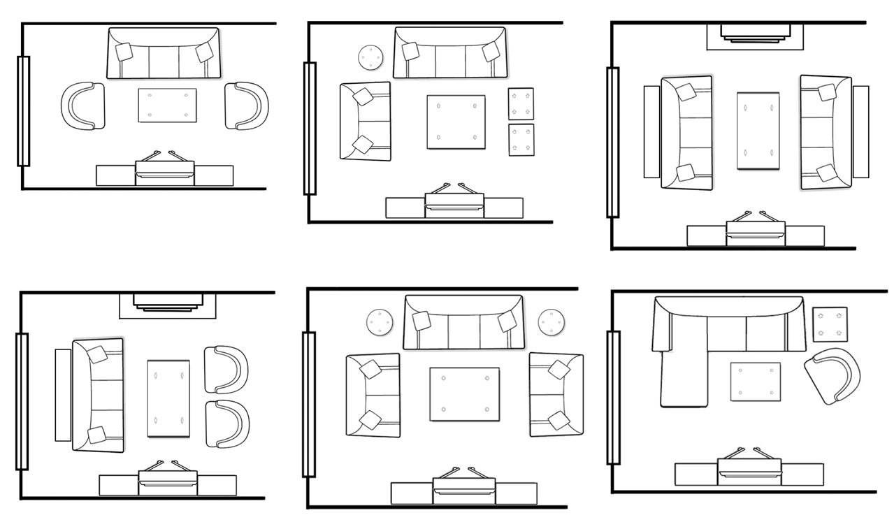 Как правильно расставить мебель в зале, какие варианты и вариации расстановки использовать