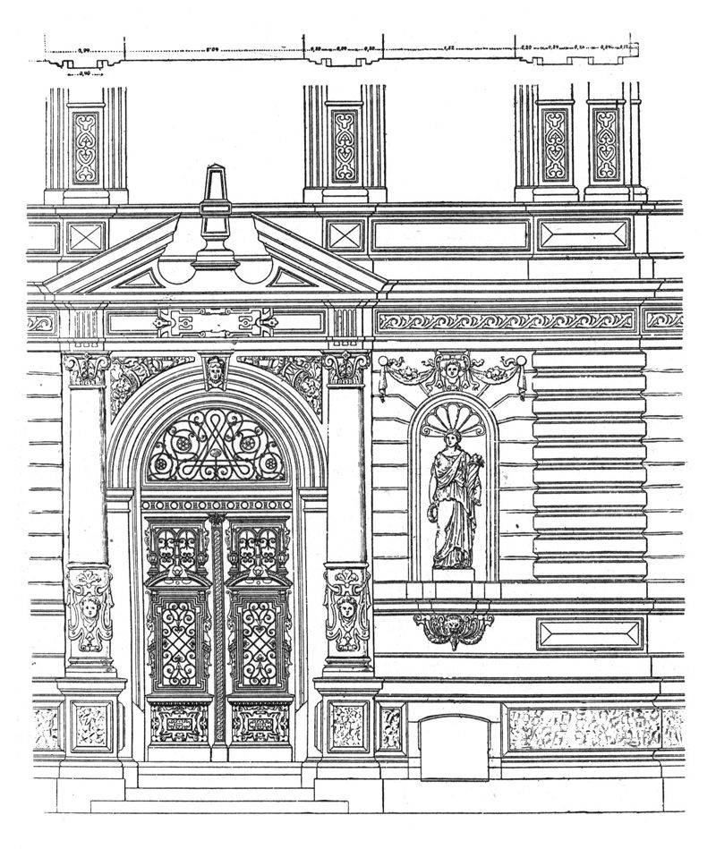 Рисунок фасада здания