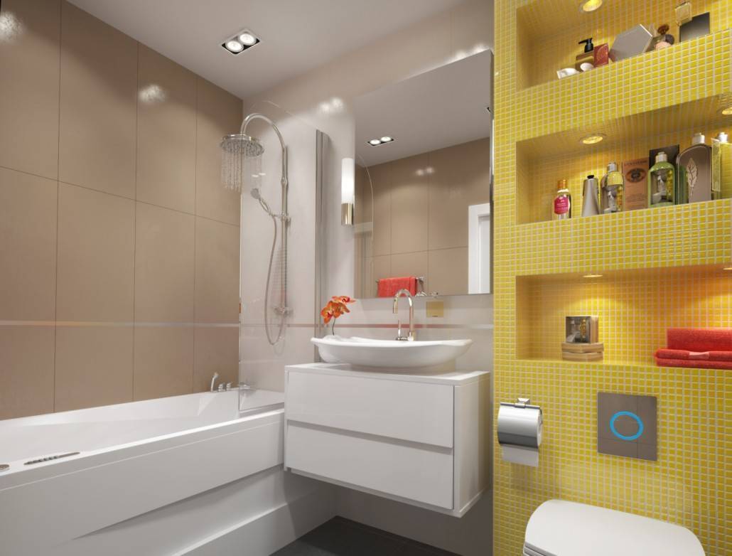 Интерьер ванной комнаты совмещенной с туалетом – несколько креативных рекомендаций