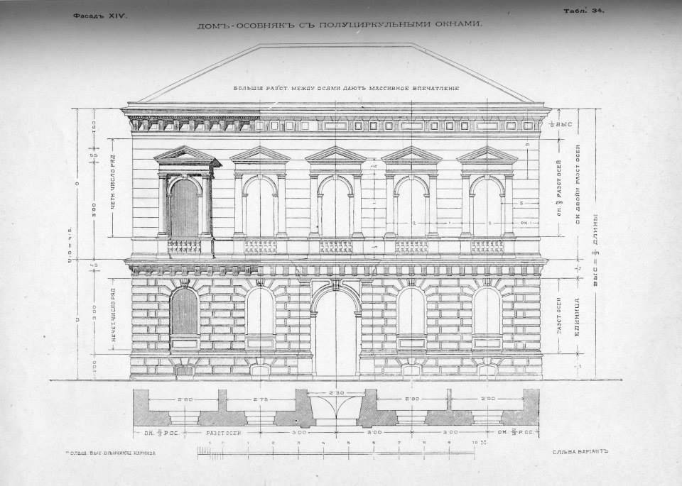Чертежи исторических зданий с размерами