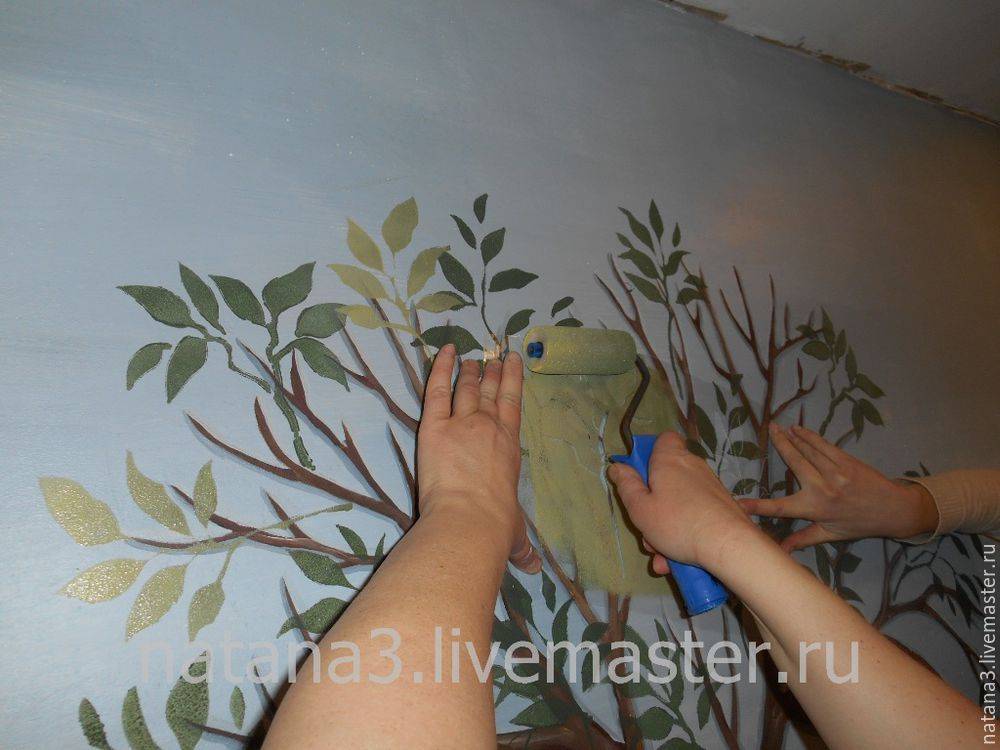 Видео по росписи стен, мастер-классы