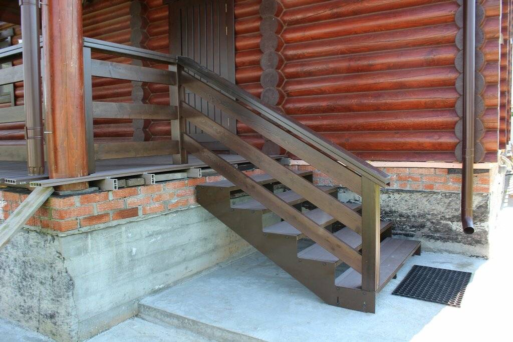 Входные лестницы в частных домах: инструкция строительства своими руками (фото и видео)