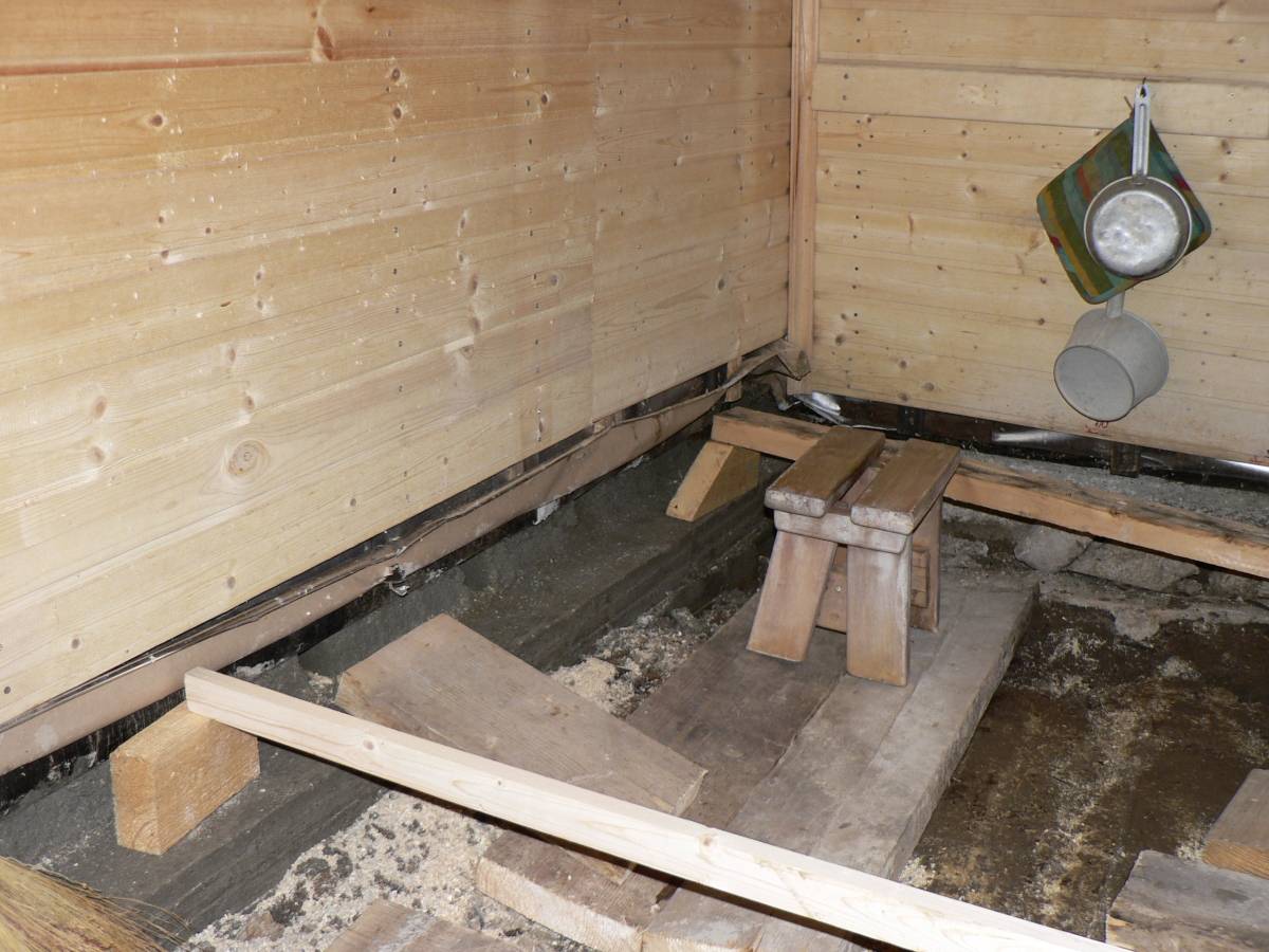 Какой пол в бане сделать лучше — бетонный или деревянный