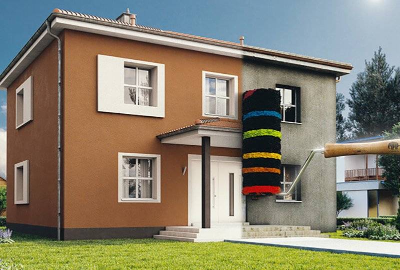 Фактурная фасадная краска: позаботимся о дизайне | mastera-fasada.ru | все про отделку фасада дома