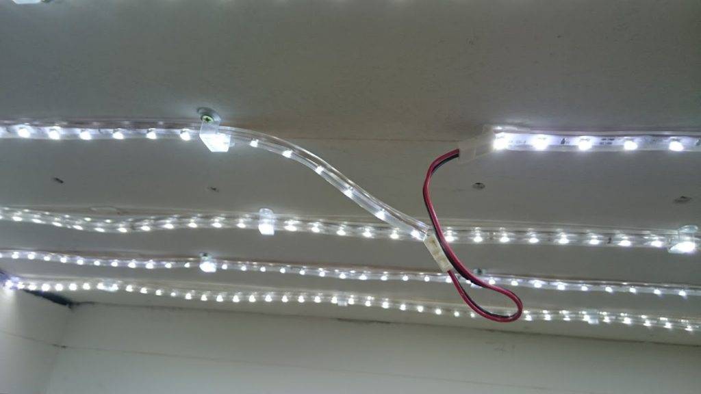 Подсветка потолка светодиодной лентой своими руками: фото и видео