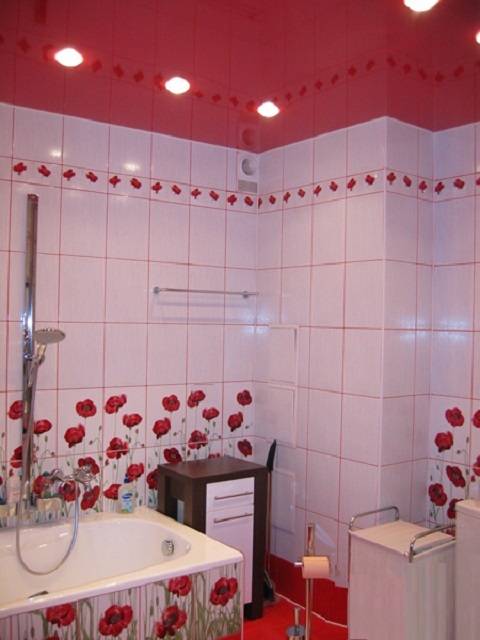 Натяжной или реечный потолок в ванной: выбор, плюсы, минусы, эксплуатация