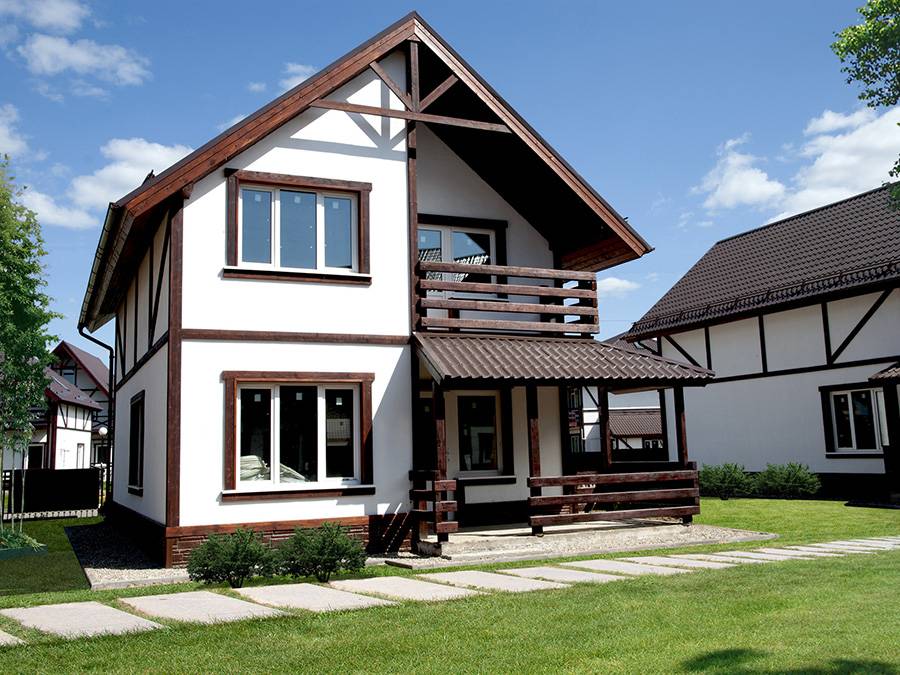 Дом в немецком, баварском стиле: особенности фасада, наружная отделка