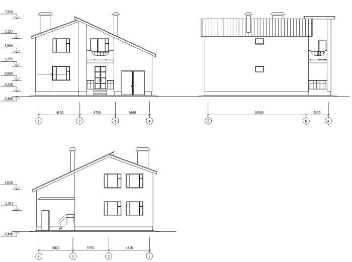Фасад дома: чертеж, выбор материалов и его отделка