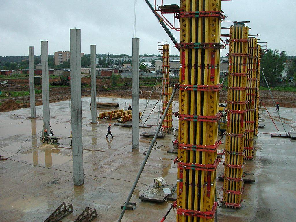 Железобетонные колонны: изготовление и монтаж, жб колонны зданий