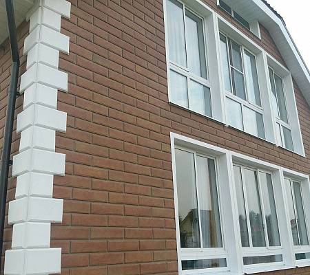 Фасадные панели под кирпич — особенности материала для внешней отделки