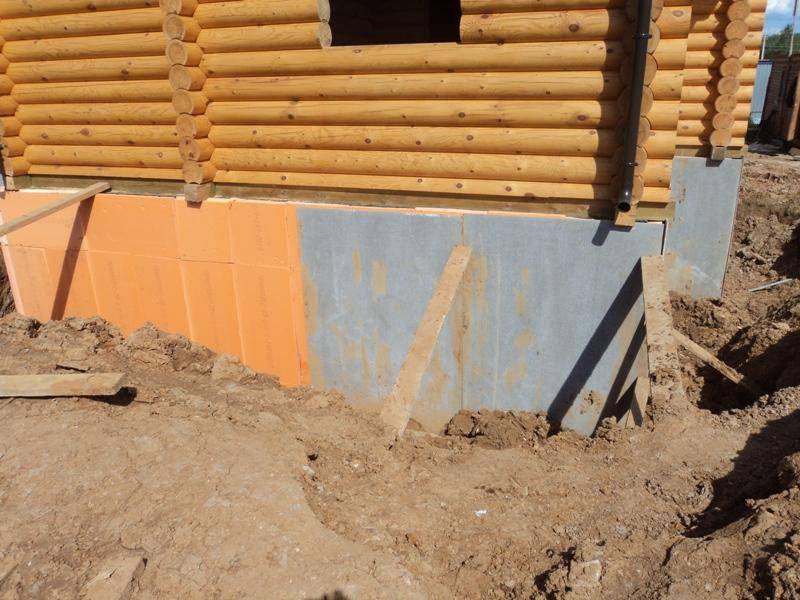 Утепление фундамента деревянного дома — выбор способа и материала
